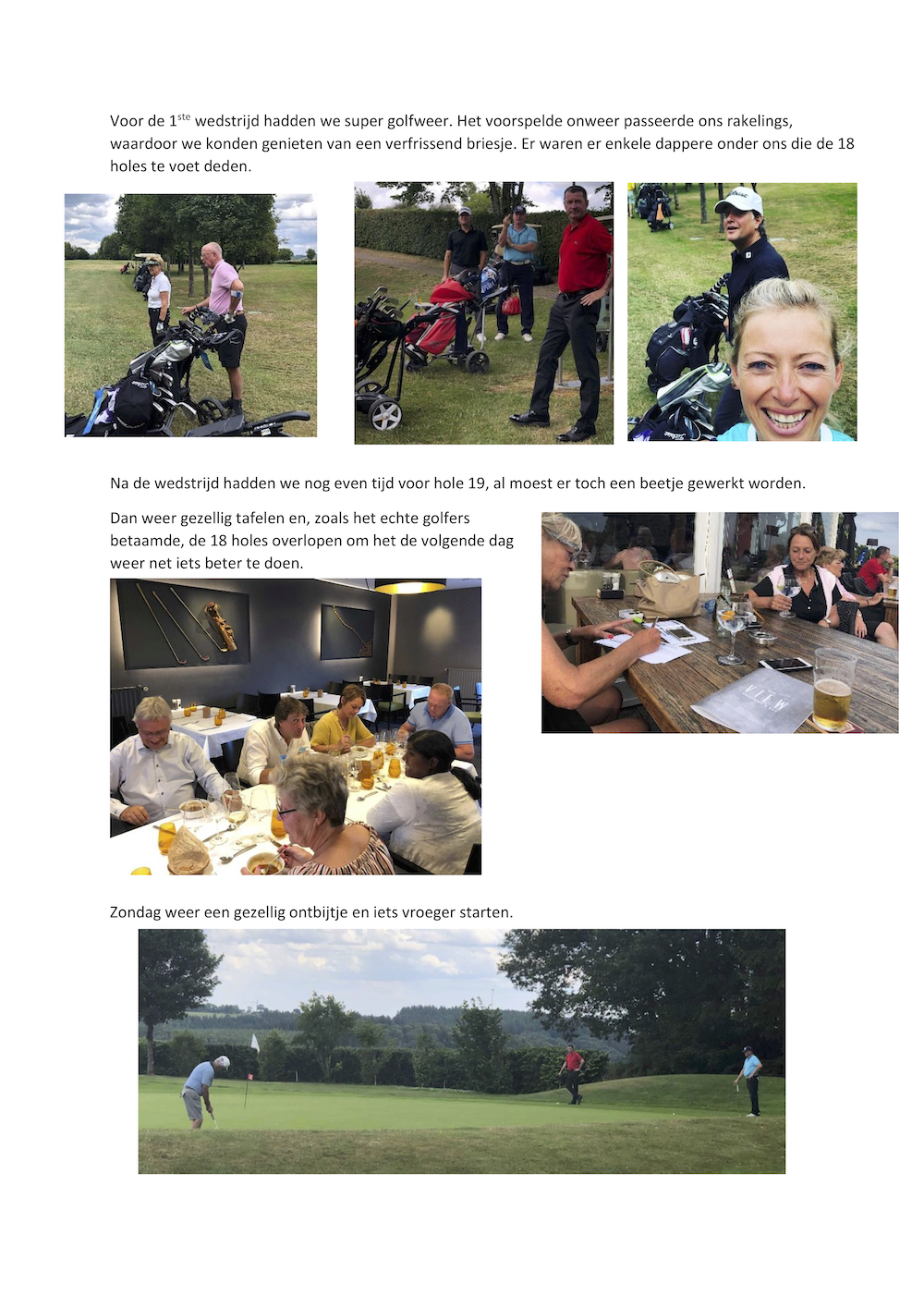 verslag Golfweekend Clervaux 20192